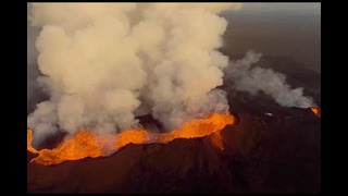 Извержение исландского вулкана Бардабунга сняли на GoPro
