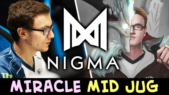 NIGMA vs CL — Miracle mid Juggernaut vs 5 man push ESL online Major