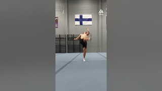Acrobat Meets World Record in Single Legged Backflips
