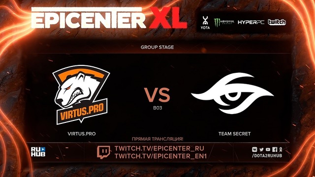 Highlights Secret vs VP EPICENTER XL Major 02.05.2018 Dota 2