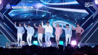 PRODUCE X 101 – Lullaby (GOT7 cover) Group battle
