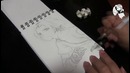 Манга от Мики Шамовой. Speed Drawing. Sakura from Naruto anime
