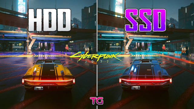 Cyberpunk 2077 Update 2.0: HDD vs SSD