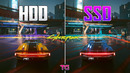 Cyberpunk 2077 Update 2.0: HDD vs SSD