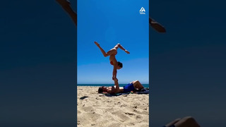 This person *really* hates sand! 🤸‍️ #shorts