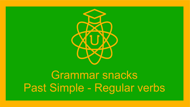 The past simple – regular verbs