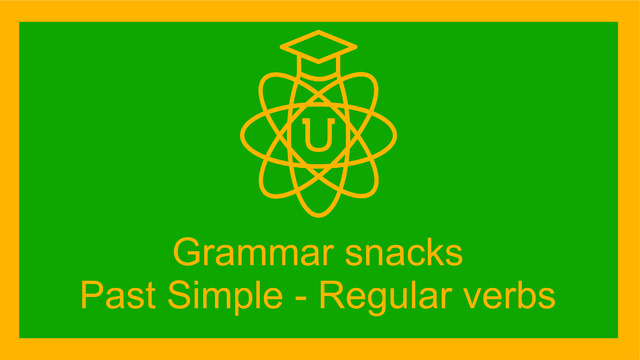 The past simple – regular verbs