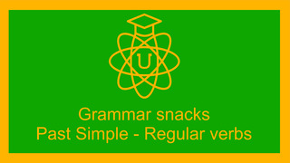 The past simple – regular verbs