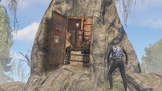 Дом-бункер в болотном дереве – Rust