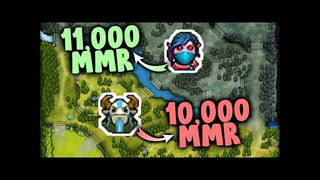 Difference between 11,000 MMR and 10,000 MMR on mid