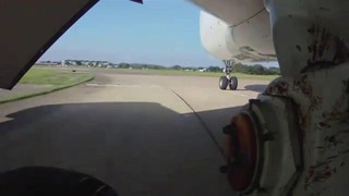 Видео полета с камеры, установленной на шасси