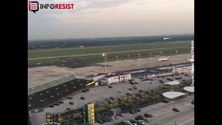 Пилот немецкой авиакомпании перед посадкой сделал «круг почета»