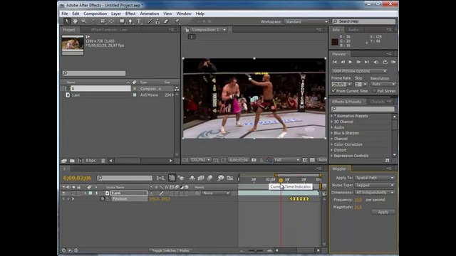 Эффект сотрясания камеры в After Effects