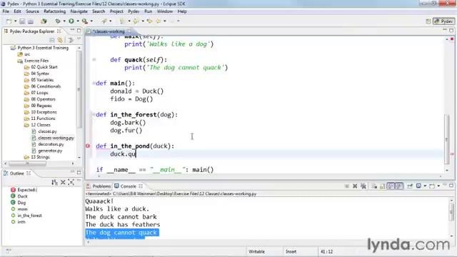 59 Phython Classes Applying polymorphism to classes
