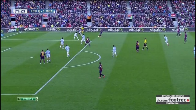 Барселона 0:1 Малага | Испанская Примера 2014/15 | 24-й тур | Обзор матча