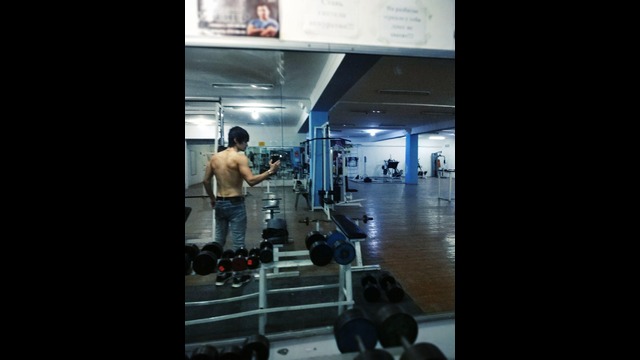 Задрот на тренировке