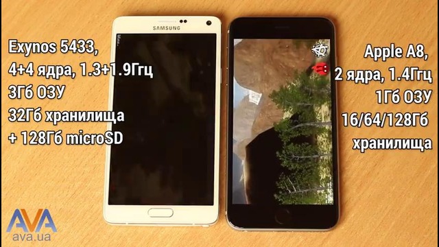 IPhone 6 Plus VS Galaxy Note 4 сравнение