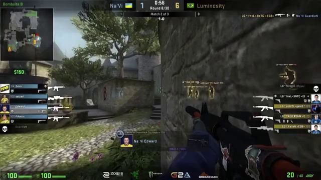 Dreamhack GRAND FINAL Na`Vi vs Luminosity Last map de cbble