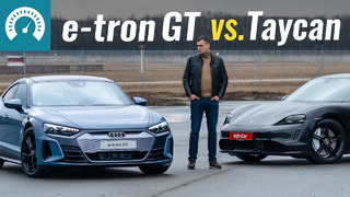 Audi e-tron GT vs. Porsche Taycan. Tesla отдыхает
