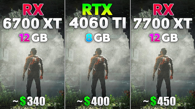 RX 7700 XT vs RTX 4060 Ti vs RX 6700 XT – Test in 8 Games