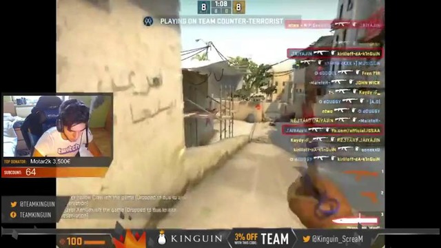 CSGO – Team Kinguin Playing deathmatch (HS Only)