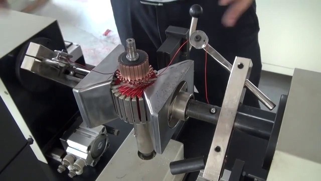 Полуавтоматическая намотка ЯКОРЯ (ротора) электродвигателя