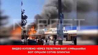 Возле базара «Джами» в Ташкенте загорелся ряд магазинов