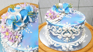 УКРАШЕНИЕ ТОРТА КРЕМОМ в стиле БАРОККО от SWEET BEAUTY СЛАДКАЯ КРАСОТА. Cake Decoration