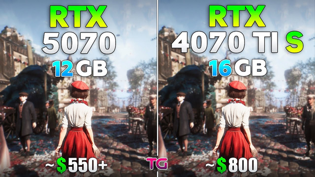 RTX 5070 vs RTX 4070 Ti SUPER – Test in 10 Games