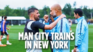 Man city trains in new york | inside training