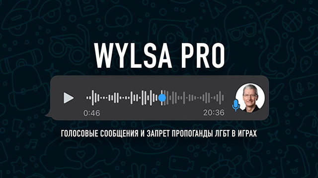 Wylsa Pro: голосовые сообщения, запрет пропаганды ЛГБТ в играх и устаревших «смартфонах»