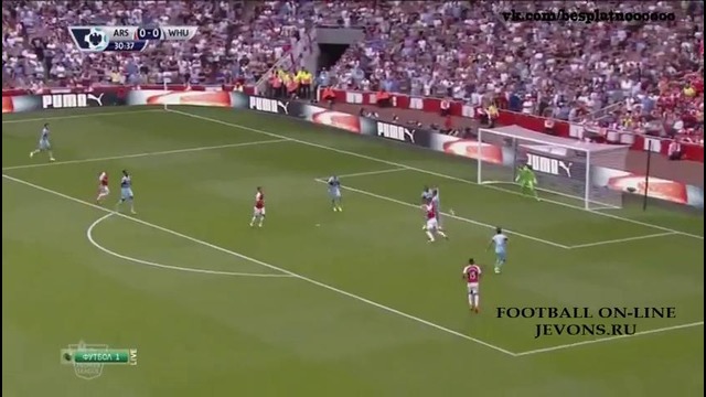 Арсенал 0:2 Вест Хэм | Английская Премьер Лига 2015/16 | 01-й тур | Обзор матча