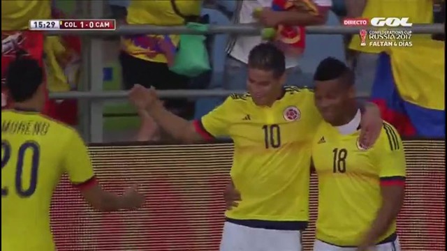 (480) Камерун – Колумбия | Товарищеские матчи 2017 | Обзор матча