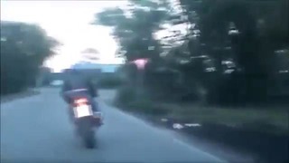Погоня ДПС за мотоциклом