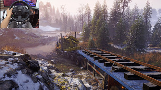Fixing the railway tracks – SnowRunner Season 11 | Thrustmaster TX gameplay