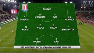 Stoke 3-1 Liverpool FC EPL 26/12/2012