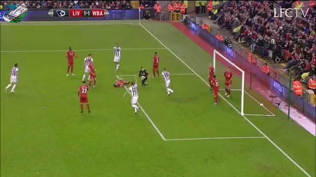 Liverpool 2-2 West Bromwich EPL 13/12/2015