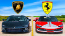 Сможет ли Ferrari обогнать САМЫЙ БЫСТРЫЙ LAMBO В ИСТОРИИ? ДРАГ-РЕЙС