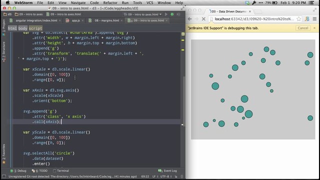 Egghead D3 Lesson: 14 – Creating Axes with D3