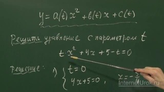 19. Квадратичная функция в задачах с параметром