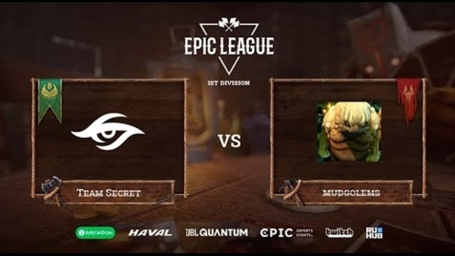 EPIC League Season 2 – Team Secret vs Mudgolems (Game 2, Groupstage)