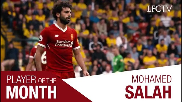 Liverpool FC. Mohamed Salah Player of the month | August