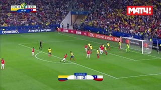 Колумбия – Чили | Русский обзор матча | Кубок Америки | Плей-офф 1/4 фин