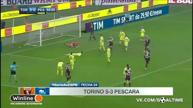 Торино 5:3 Пескара | Итальянская Серия А 2016/17 | 24-й тур | Обзор матча