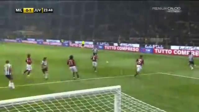 Milan 1-2 Juventus Gol Di Fabio Quagliarella 30-10-2010