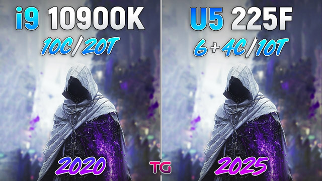 I9 10900K vs Ultra 5 225F – 5 Years Difference