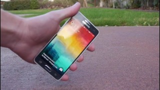 Samsung Galaxy Альфа краш-тест на падение