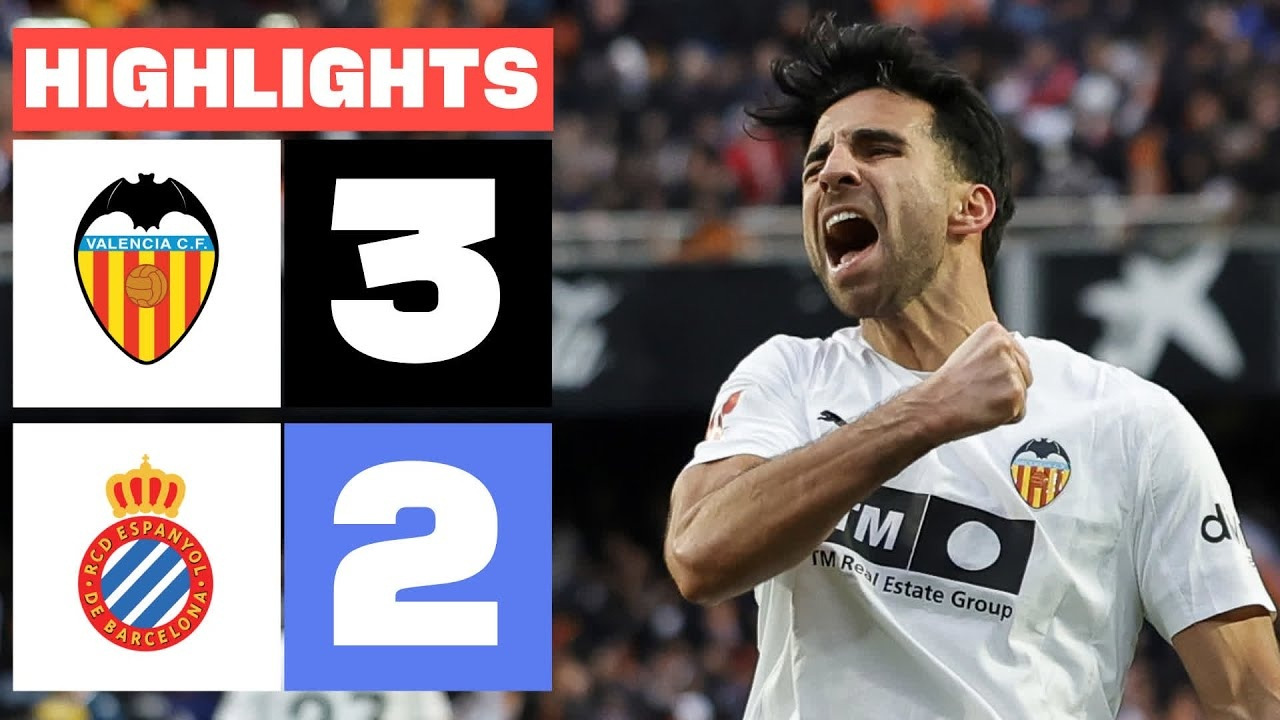 VALENCIA CF 3 – 2 RCD ESPANYOL | RESUMEN LALIGA EA SPORTS - Mover.uz