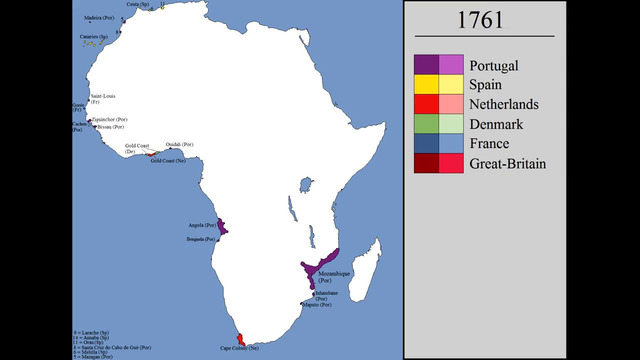 European colonization of Africa Every Year
