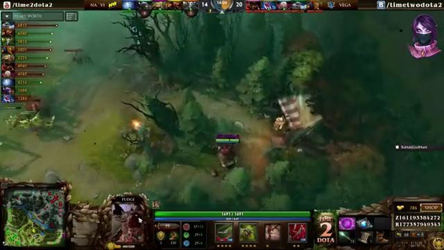 Pudge NaVi vs Vega Game 2 | DreamLeague Season 5 (21.04.2016) Dota 2